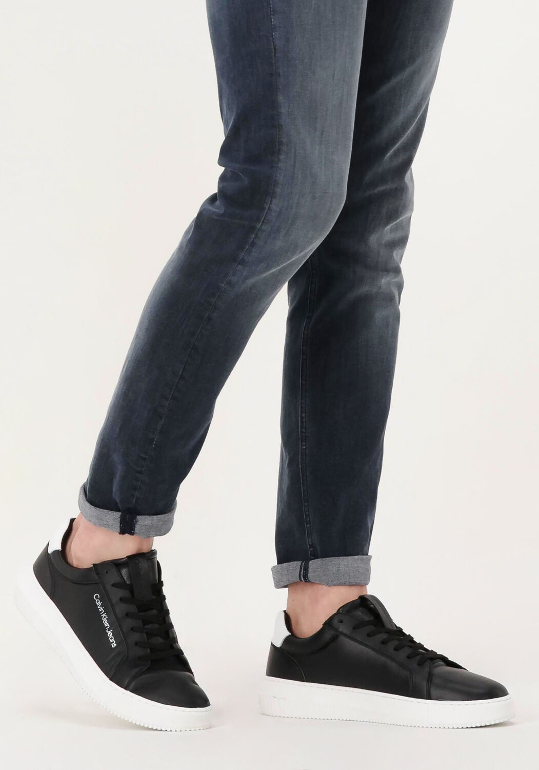 Heren Lage sneakers Calvin Klein Denim Lage Sneakers in het Zwart voor heren  Heren Schoenen voor voor Sneakers voor Lage sneakers allware.com.br