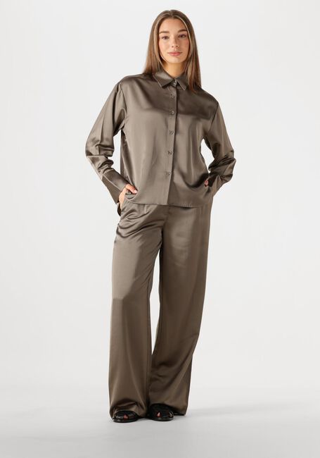 Taupe WITHBLACK Pantalon WBLMILAN SATEEN WIDE PANT - large