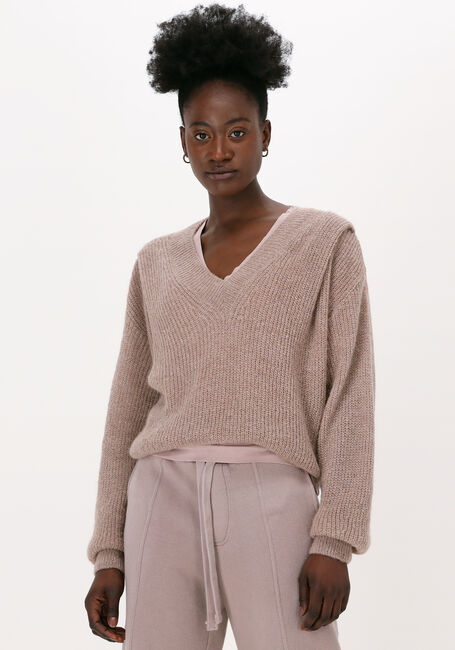 Taupe 10 DAYS Trui BIG SHOULDER SWEATER - large