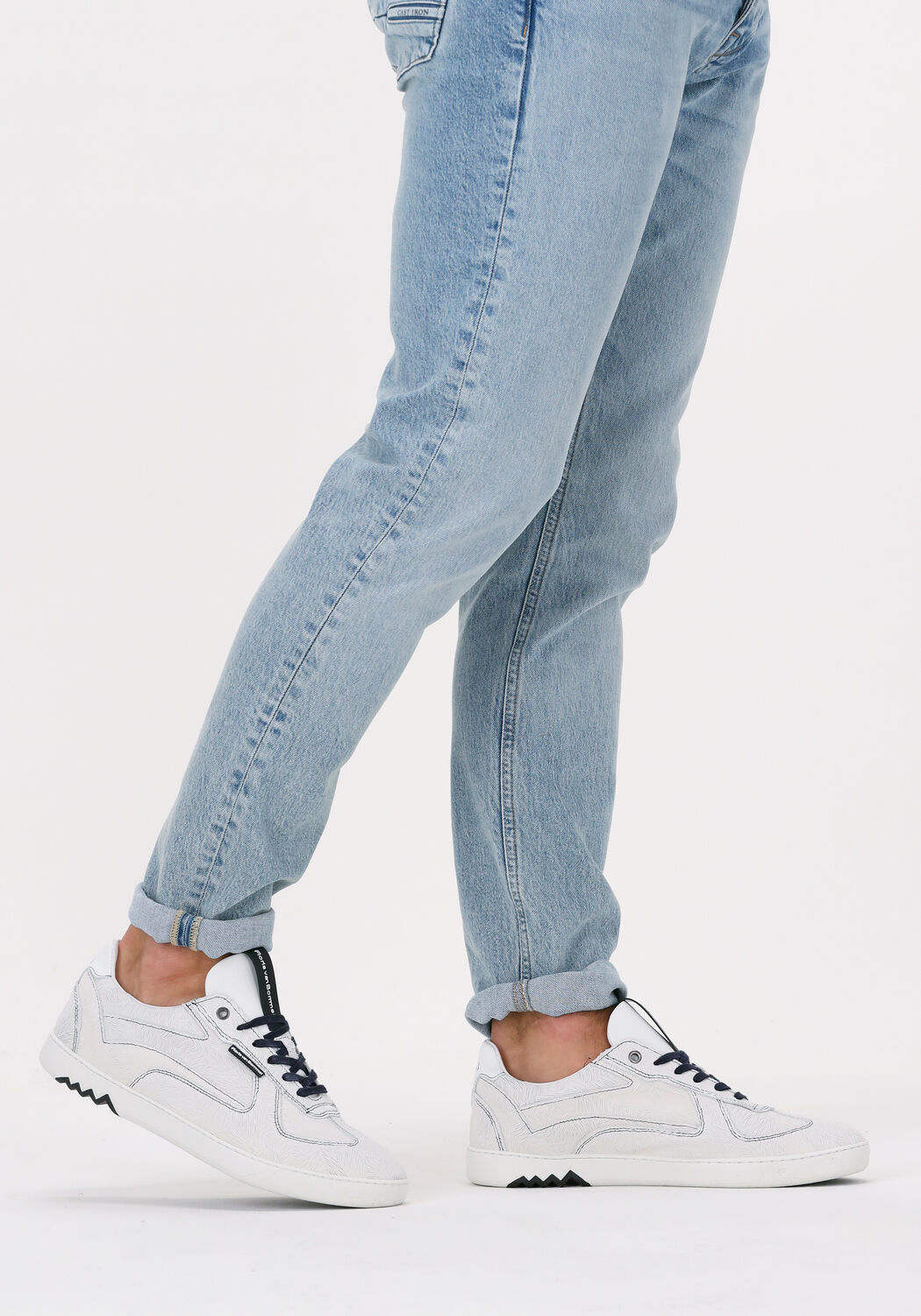 Witte FLORIS VAN BOMMEL Lage sneakers SFM-10083-02 - large