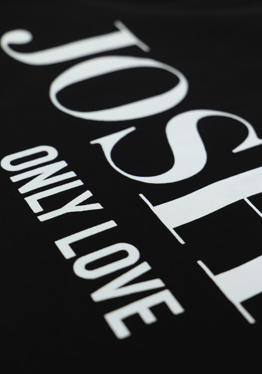 Zwarte JOSH V T-shirt TEDDY ONLY LOVE - large