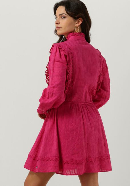Roze SCOTCH & SODA Mini jurk MINI SHIRT DRESS WITH LACE DETAIL IN ORGANIC COTTON - large