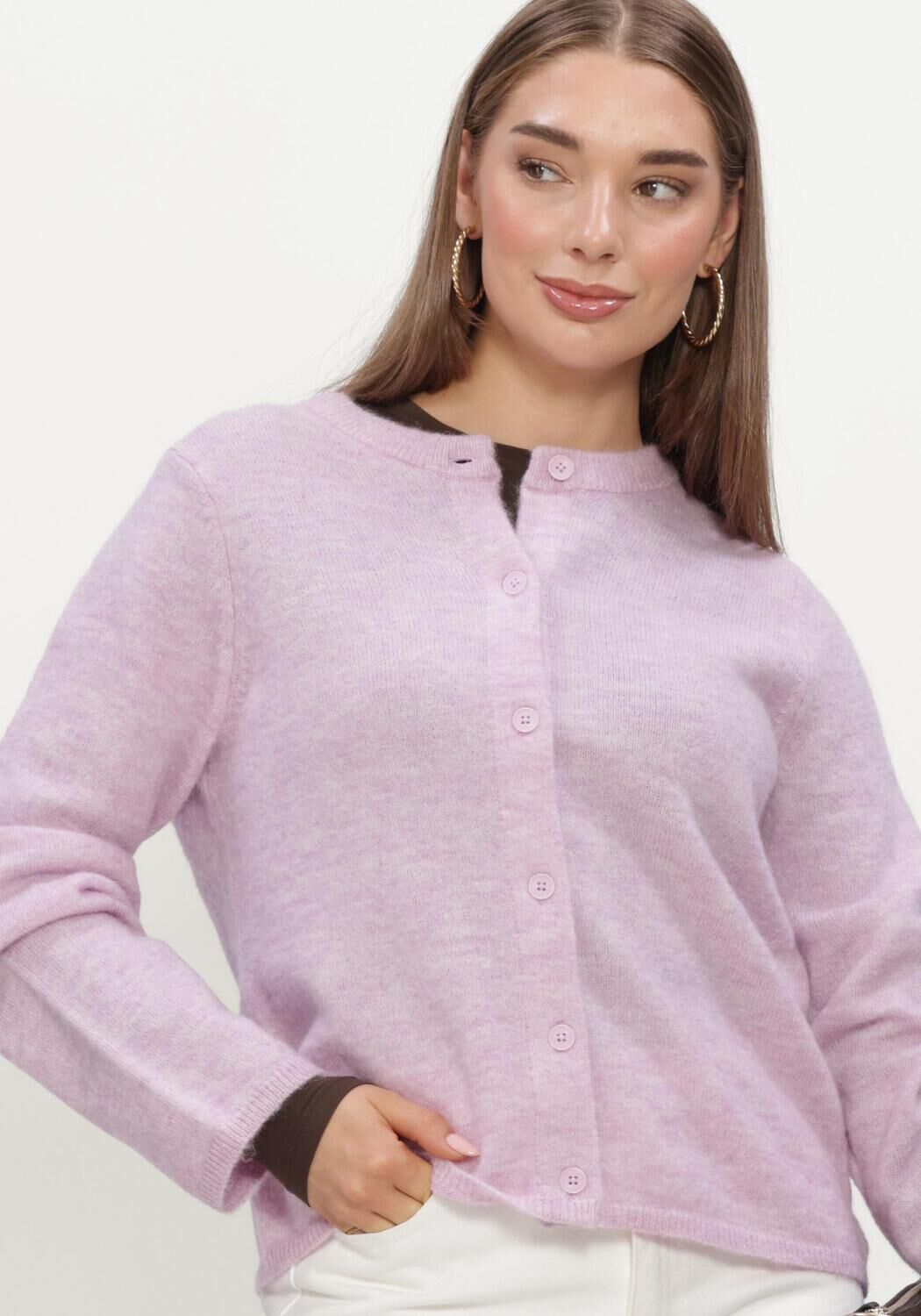 Lila SELECTED WOMEN Vest SLFLULU NEW LS KNIT CARDIGAN - large