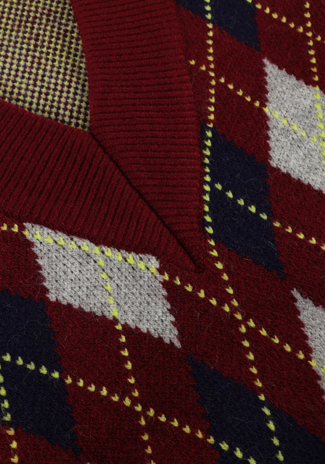 Bordeaux CO'COUTURE Spencer ROW CHECK VEST - large