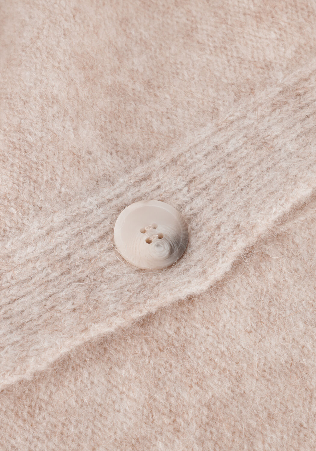 Beige SUMMUM Vest CARDIGAN SOFT WOOL ELASTANE KNIT - large