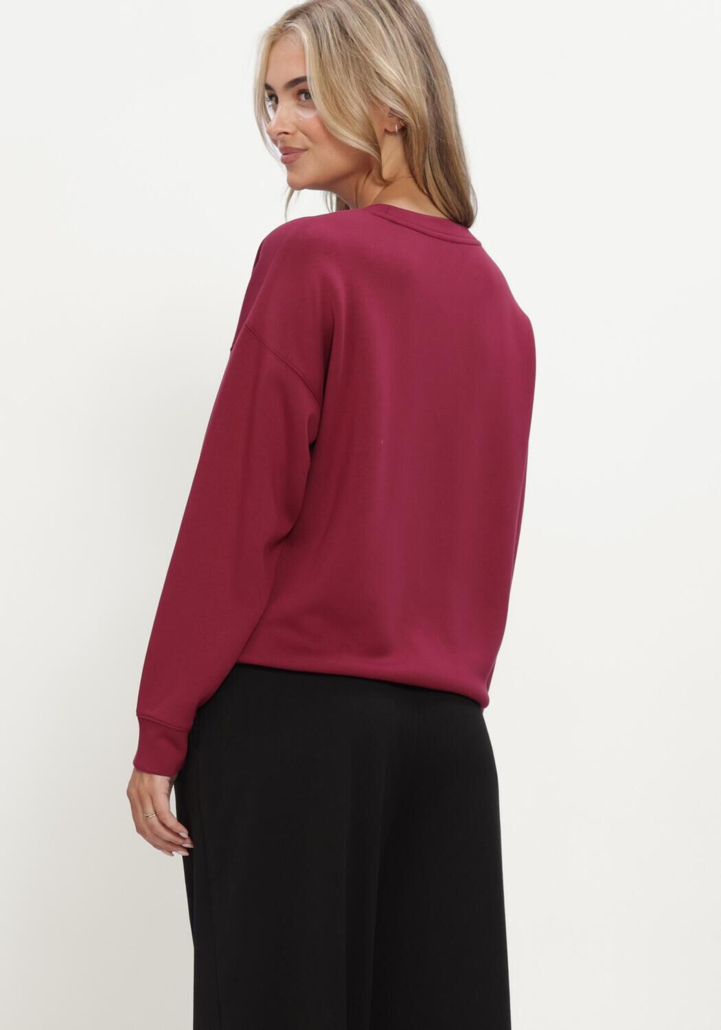 Bordeaux MSCH COPENHAGEN Trui MSCHIMA Q SWEATSHIRT - large