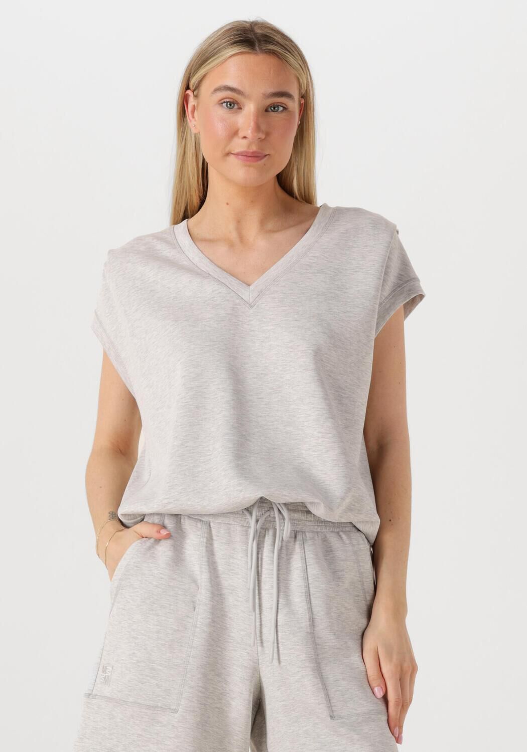MOS MOSH Dames Tops & T-shirts Nadi Lichtgrijs
