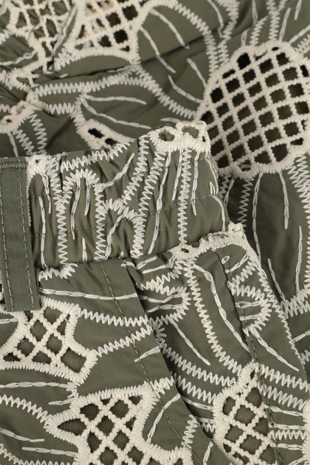 Groene LIKE FLO Korte broek FLORIEN HIGT WAIST SHORT - large