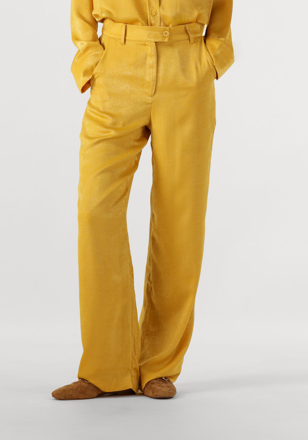 AMAYA AMSTERDAM Dames Broeken Bellini Pants Geel
