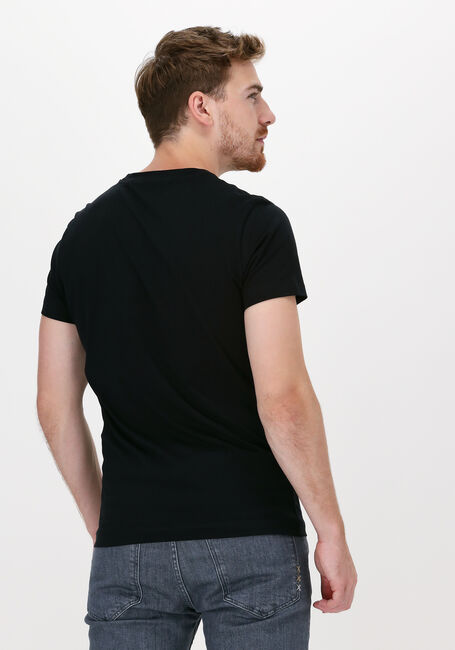 Zwarte CALVIN KLEIN T-shirt ICONIC MONOGRAM SS SLIM TEE - large