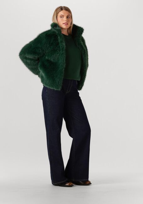 Groene CATWALK JUNKIE Faux fur jas FUR JACKET - large