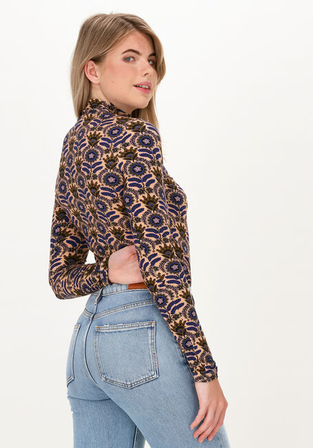 Paarse SCOTCH & SODA T-shirt PRINTED LONG-SLEEVED HIGH NECK - large