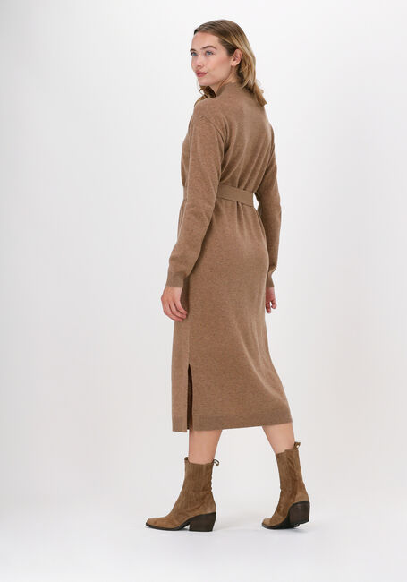 Camel KNIT-TED Midi jurk LINA DRESS - large