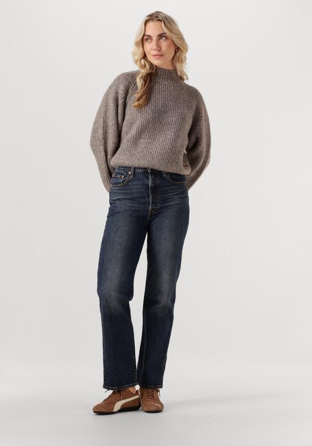 Donkerblauwe LEVI'S Straight leg jeans RIBCAGE FULL LENGHT APPLY NOW - large