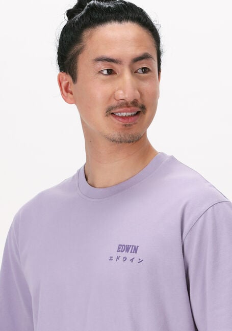 Paarse EDWIN T-shirt EDWIN LOGO CHEST TS - large
