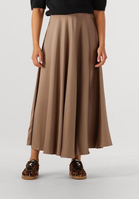 Taupe Y.A.S. Maxirok YASPELLA HW VOLUME ANKLE SKIRT - large