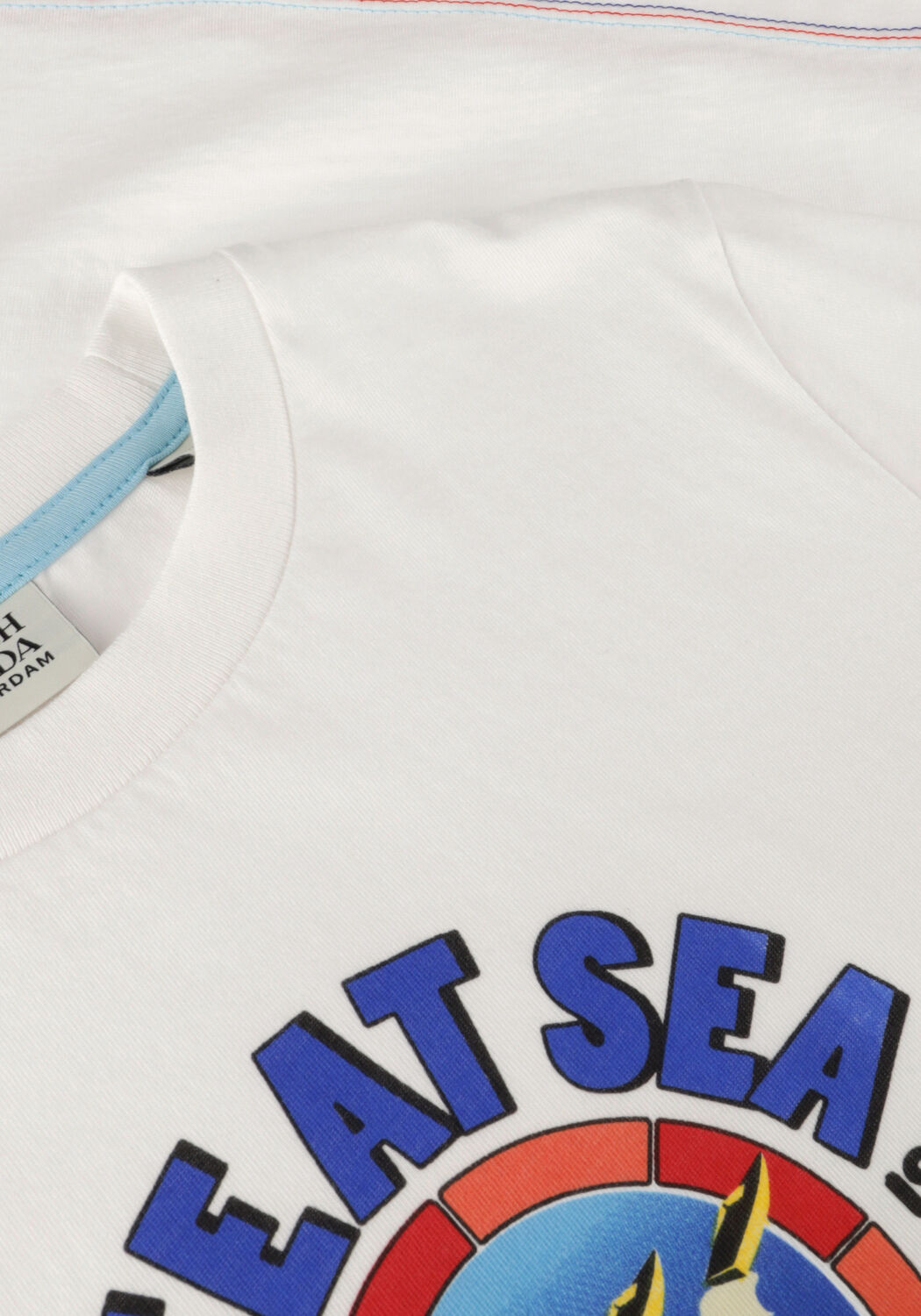 Witte SCOTCH & SODA T-shirt COTTON IN CONVERSION ARTWORK TSHIRT - large