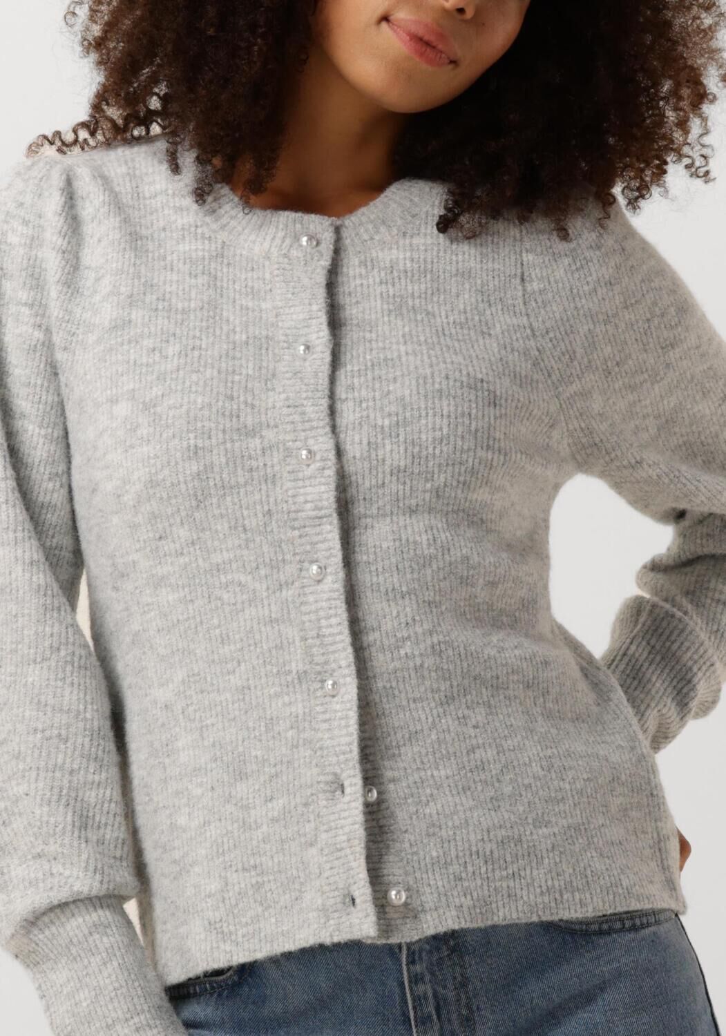 NEO NOIR Dames Truien & Vesten Nuna Knit Cardigan Lichtgrijs