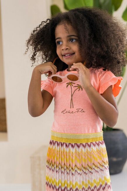 Multi LIKE FLO Mini jurk FANCY PLISSE DRESS - large