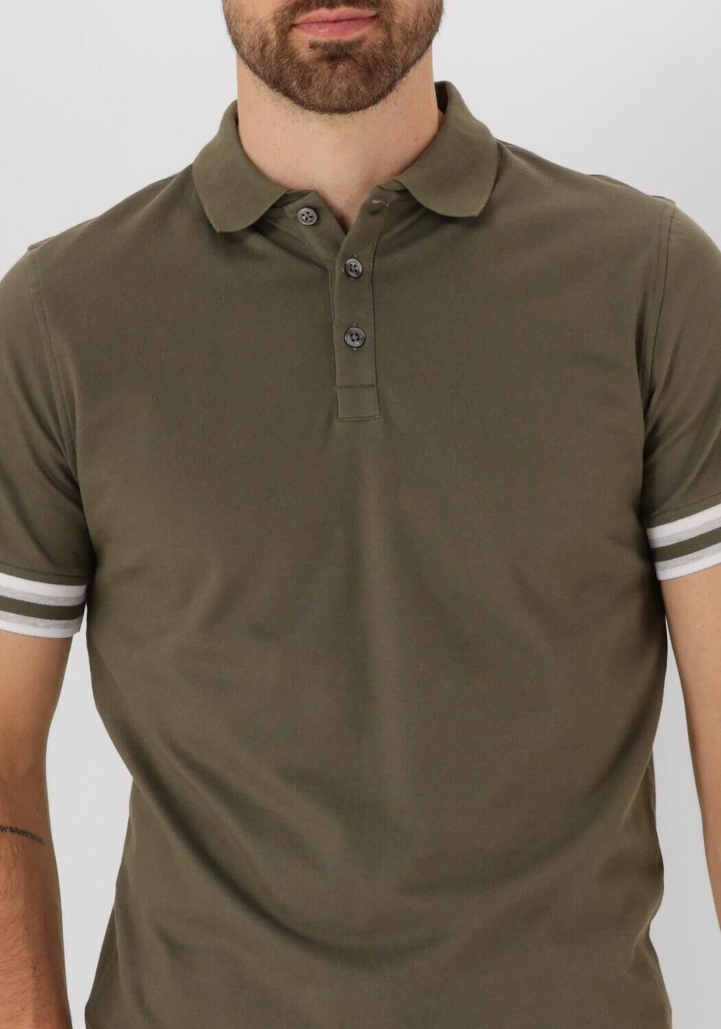 GENTILUOMO Heren Polo's & T-shirts Polo 3 Button Ss J2006-219 Khaki