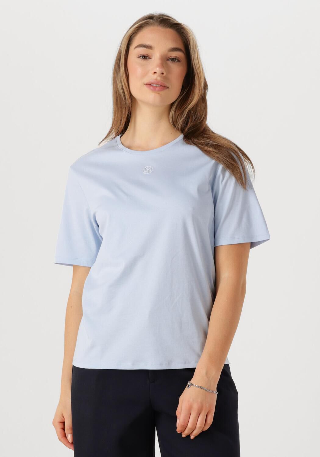 MSCH COPENHAGEN Dames Tops & T-shirts Mschmelea Icon Tee Lichtblauw