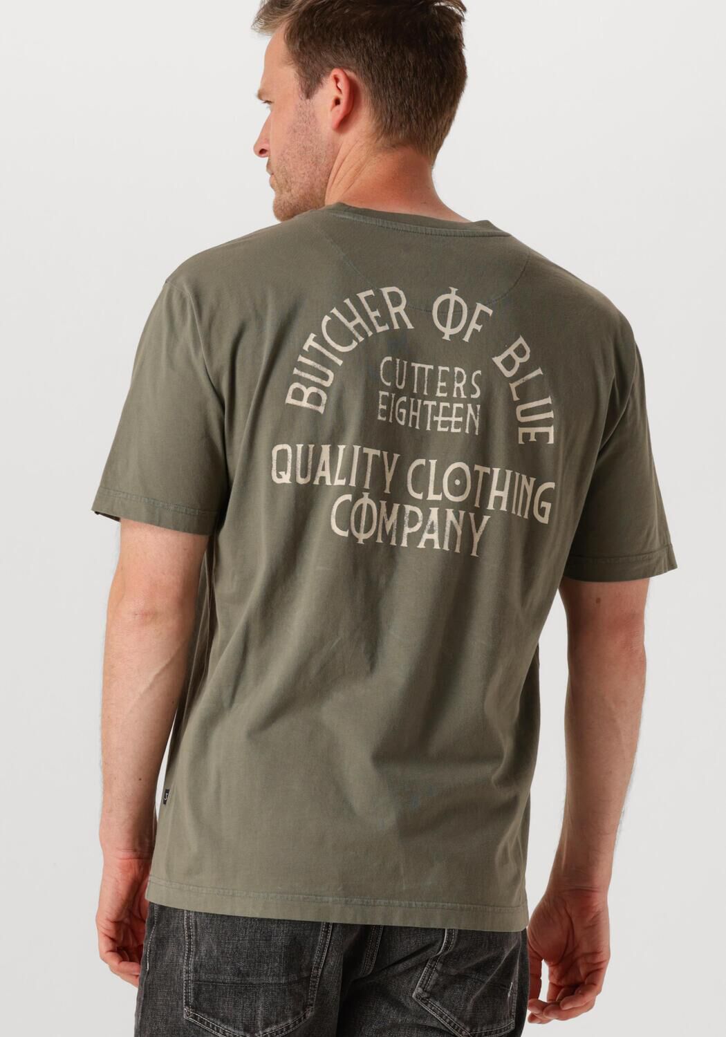 BUTCHER OF BLUE Heren Polo's & T-shirts Classic Frat Loose Tee Khaki
