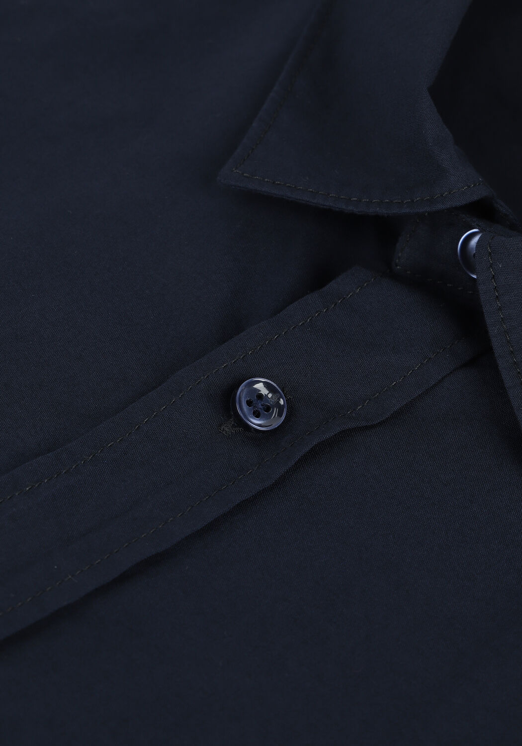 Donkerblauwe SCOTCH & SODA Casual overhemd SOLID SLIM FIT SHIRT - large