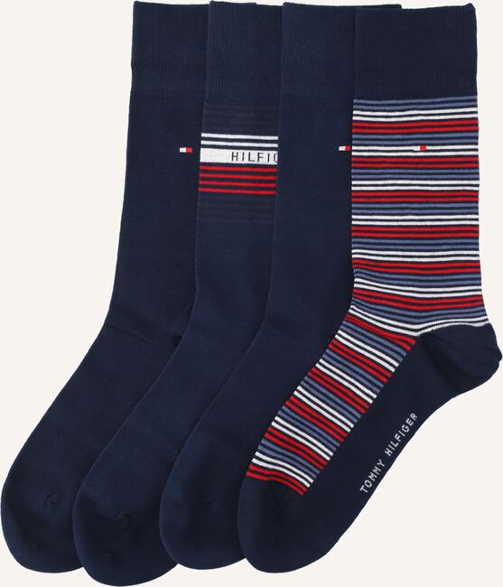 Blauwe TOMMY HILFIGER Sokken TH MEN SOCK 4P TIN GIFTBOX Blauwe TOMMY HILFIGER Sokken TH MEN SOCK 4P TIN GIFTBOX - large