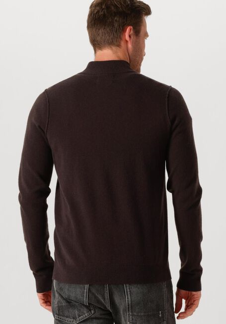 Bruine BUTCHER OF BLUE Trui CLIFDEN HALFZIP - large