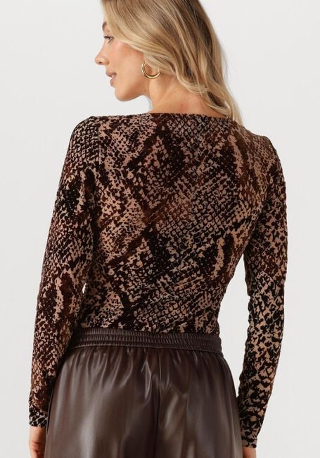 Bruine ROUGE EDIT Top ROUSARI LS O NECK TOP - large