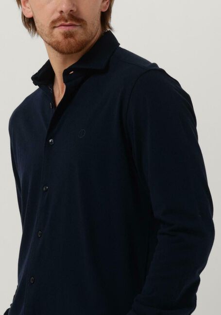 Donkerblauwe DSTREZZED Casual overhemd SHIRT MELANGE PIQUE - large