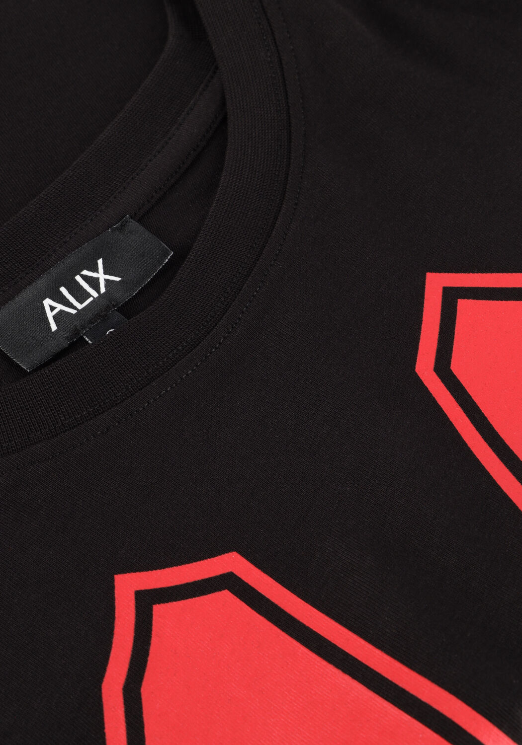 Zwarte ALIX THE LABEL T-shirt LADIES KNITTED CROPPED SPORTS - large