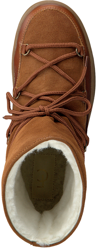 cognac snow boots
