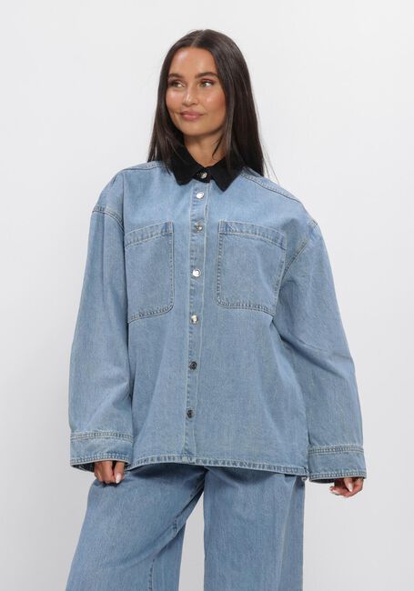 Lichtblauwe EDITED Blouses AMBER SHIRT - large