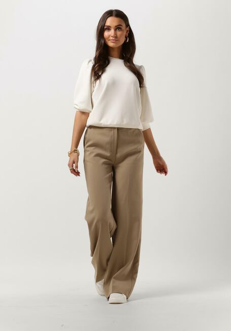 Beige ANOTHER LABEL Wijde broek MOORE PANTS - large