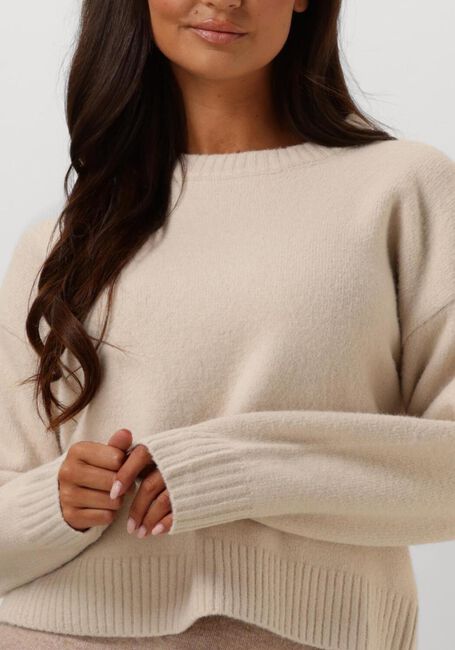 Creme NEO NOIR Trui DETRI SOLID KNIT BLOUSE - large