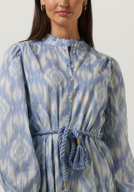 Blauwe CIRCLE OF TRUST Midi jurk GWEN DRESS - large