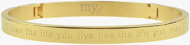 Gouden MY JEWELLERY Armband LOVE THE LIFE YOU LIVE 2.0 - large