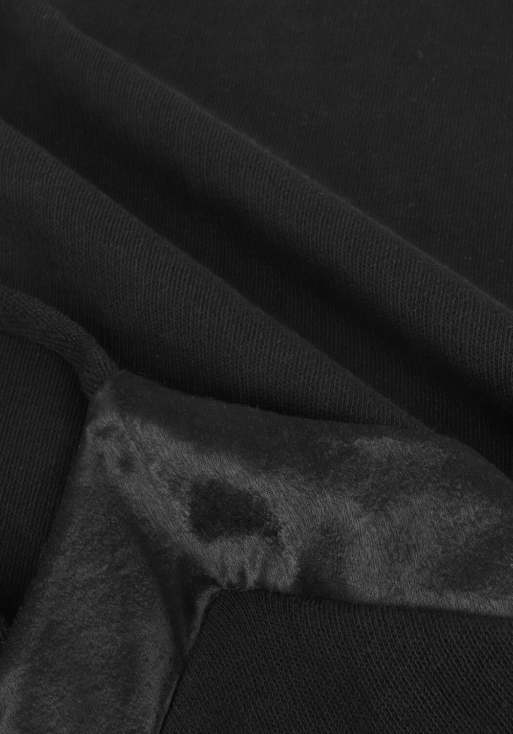 Zwarte 10DAYS Midi jurk DRESS FLEECE - large