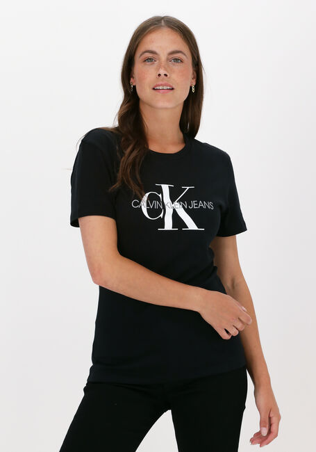 uitrusting schroot Verkoper Zwarte CALVIN KLEIN T-shirt CORE MONOGRAM LOGO REGULAR FIT | Omoda
