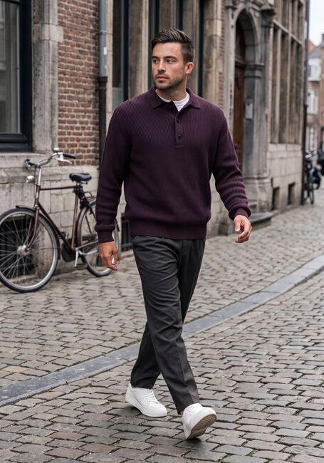 Bordeaux BUTCHER OF BLUE Polo GALWAY POLO LS - large