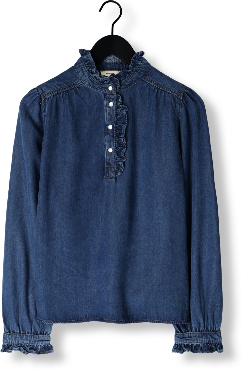 SUNCOO Dames Blouses Laura Blauw