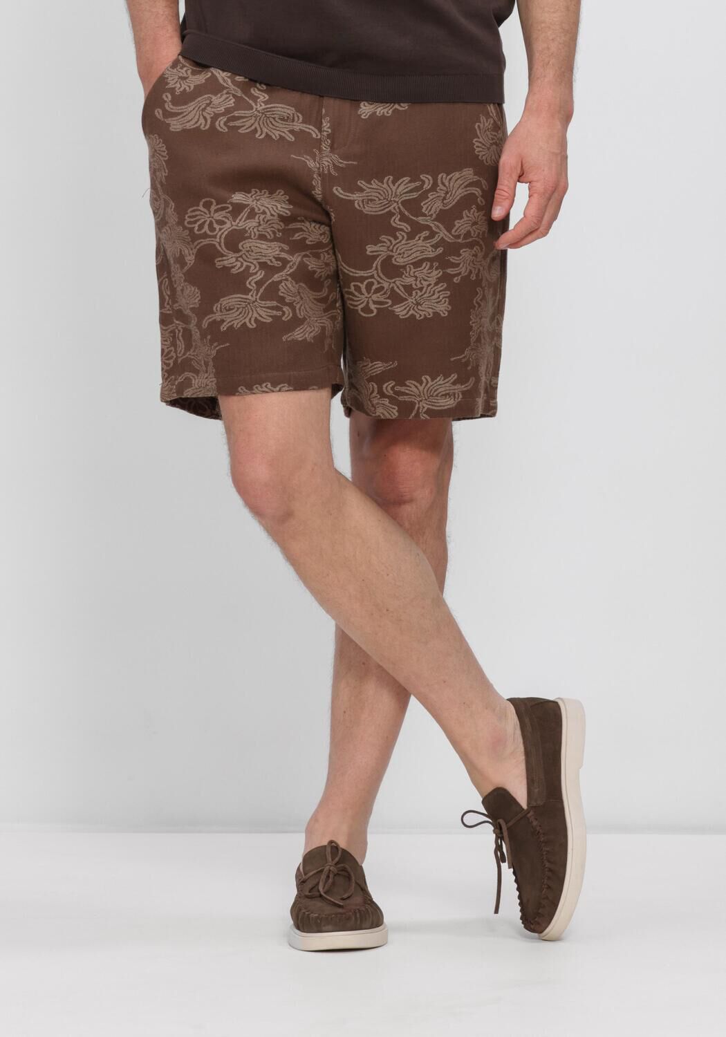 Beige ANERKJENDT Korte broek AKJAN JACQ SHORTS - large