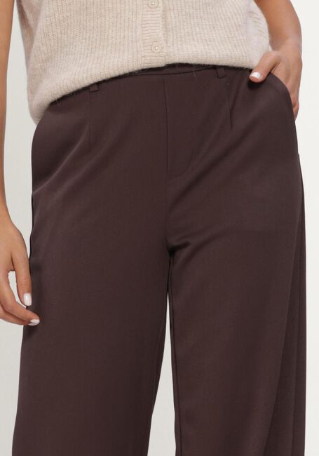 Bruine OBJECT Wijde broek OBJLISA WIDE PANT TALL - large