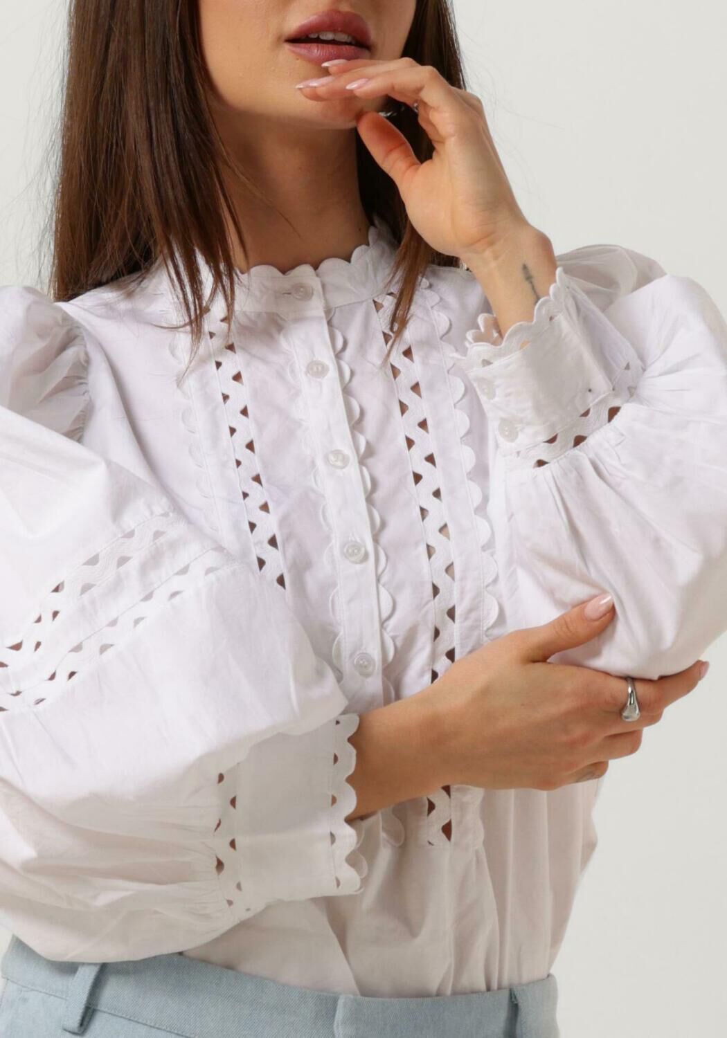 ANTIK BATIK Dames Blouses Rodo Blouse Wit