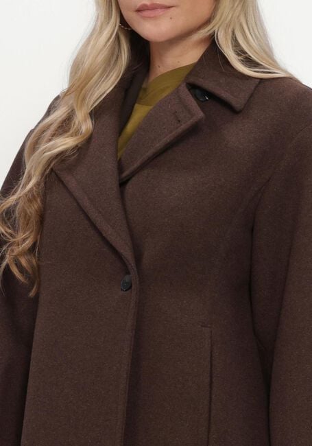 Bruine SELECTED WOMEN Mantel SLWVALERIE WOOL BLEND COAT - large