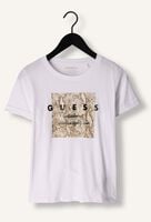 Witte GUESS T-shirt SS RN PYTHON TEE Witte GUESS T-shirt SS RN PYTHON TEE - medium