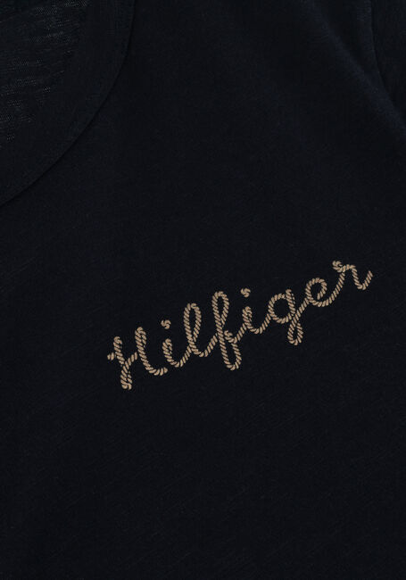 Donkerblauwe TOMMY HILFIGER T-shirt SLIM GOLD HILFIGER C-NK SS - large