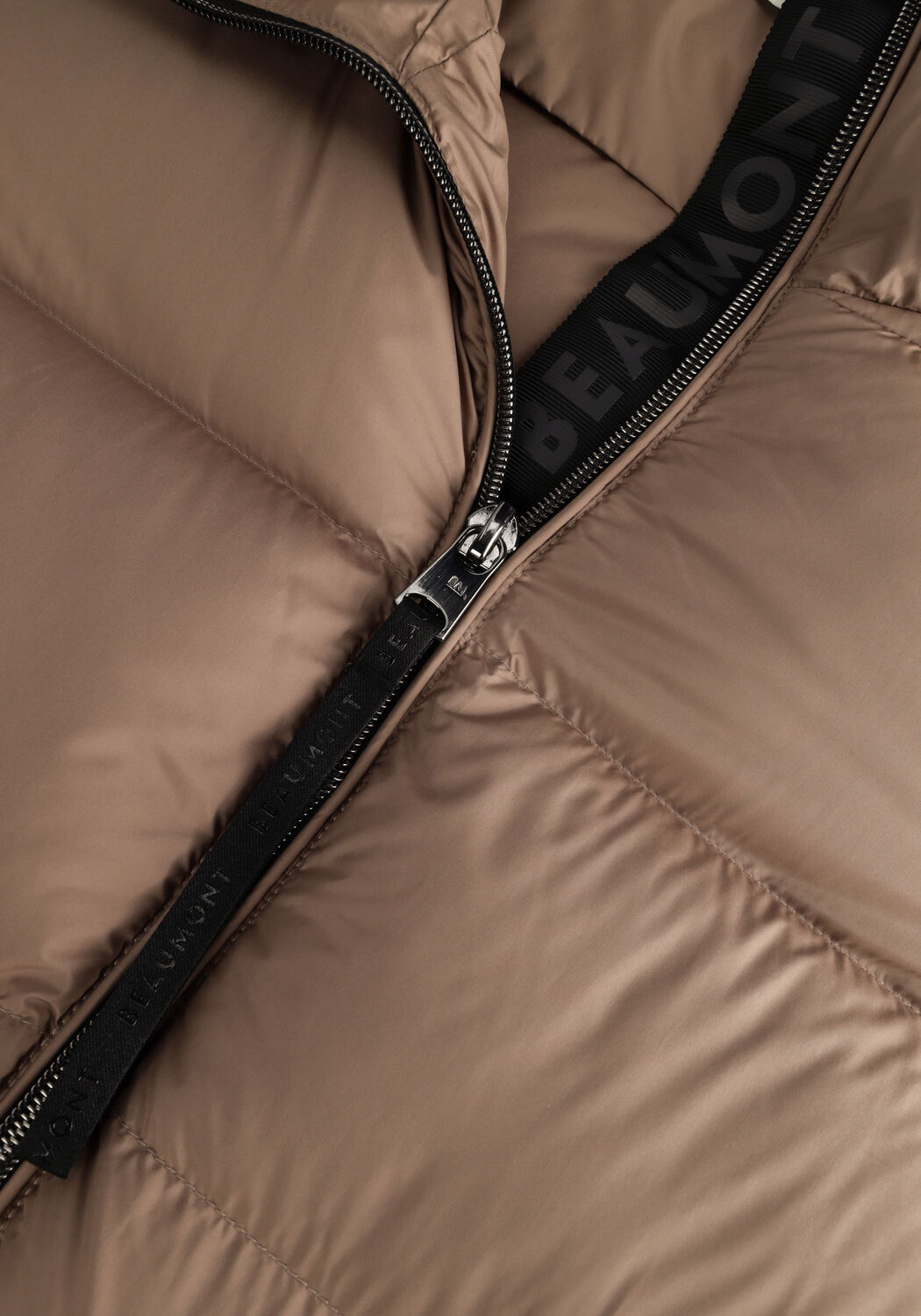 Taupe BEAUMONT Gewatteerde jas PUFFER PARKA COAT - large