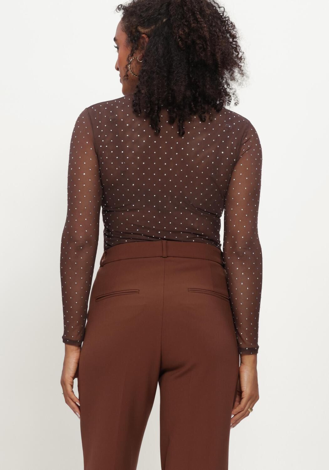 Bruine STUDIO AR Top INES GLITTER MESH - large